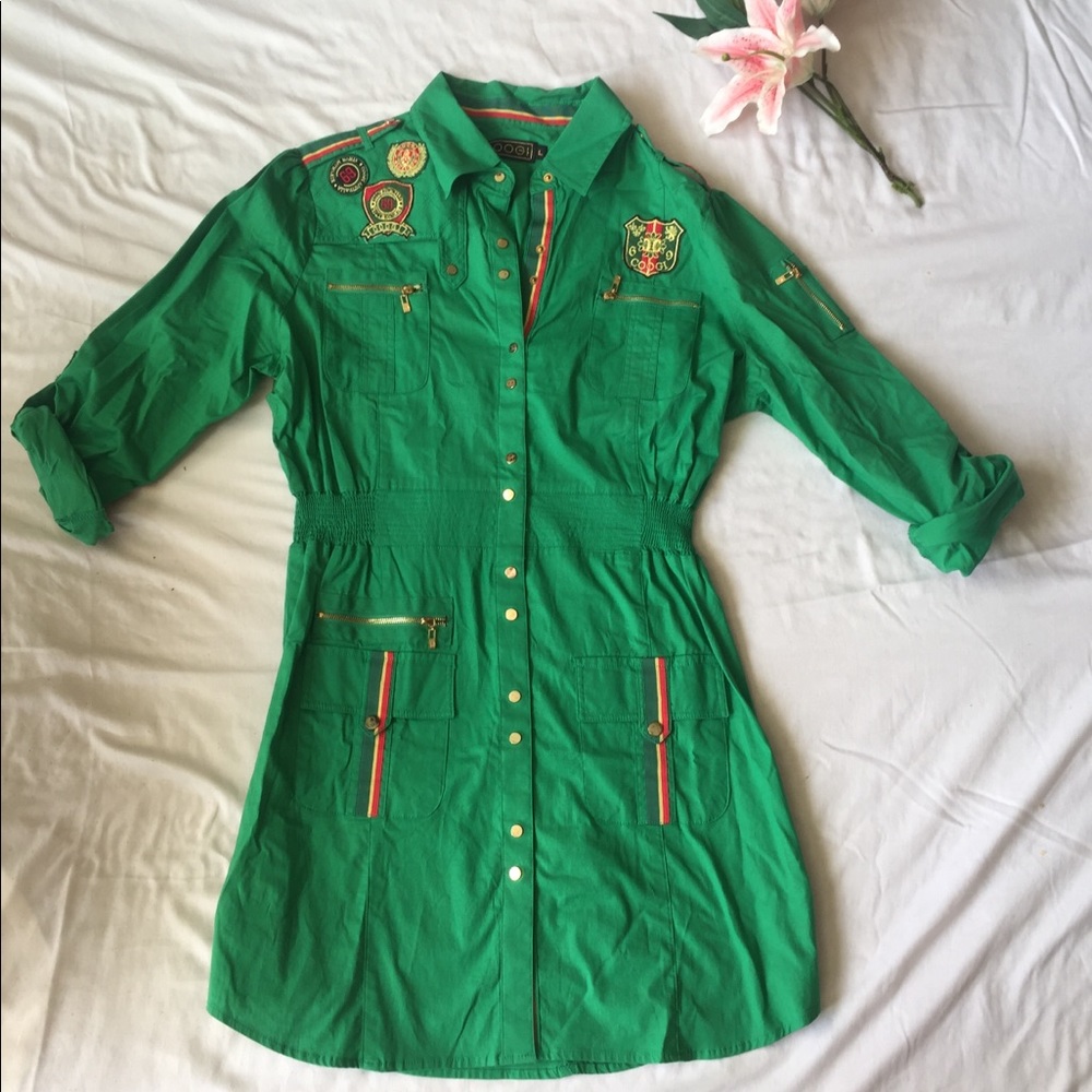Coogi Military Inspired Dress
